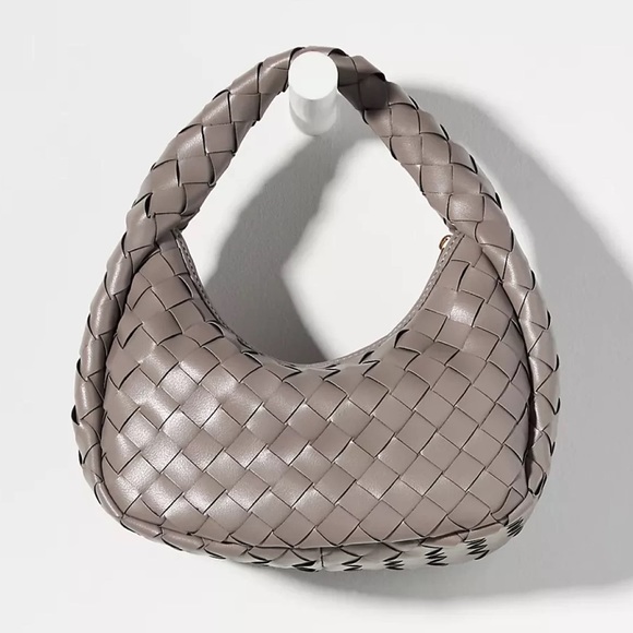 The Anthropologie Inez Woven Faux Leather Bag like Bottega Jodie - Picture 1 of 8